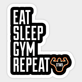 Eat, Sleep, Gym, Repeat Sticker